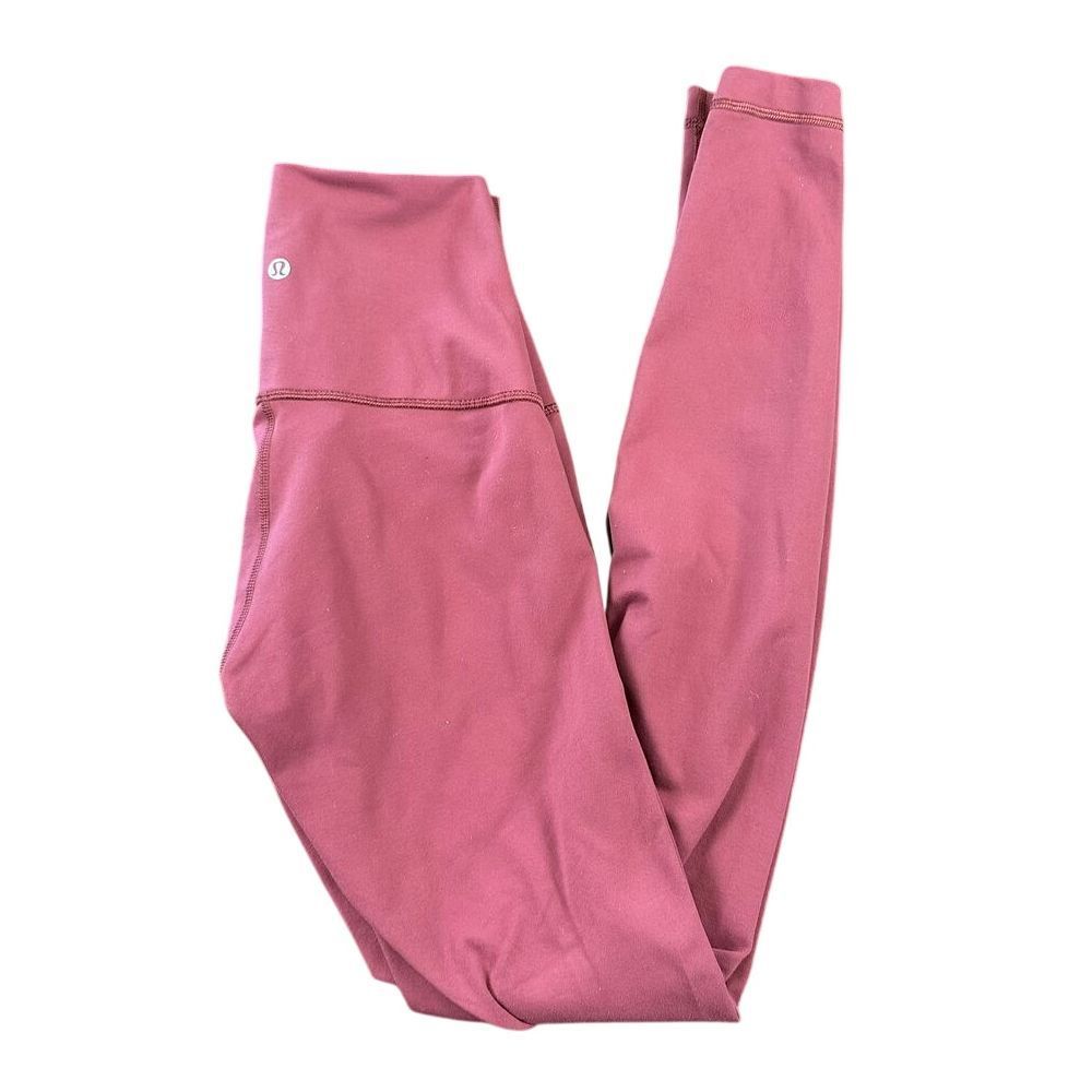 Lululemon High Rise Leggings Athletic Yoga Pants Pink Size S (6)